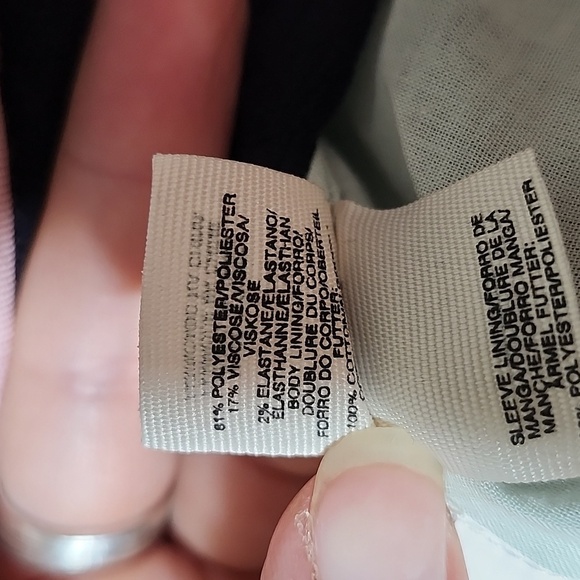 Rachel Rachel Roy navy blue quilted two button wrap blazer cardigan sweater med - Picture 7 of 9